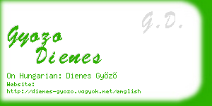 gyozo dienes business card